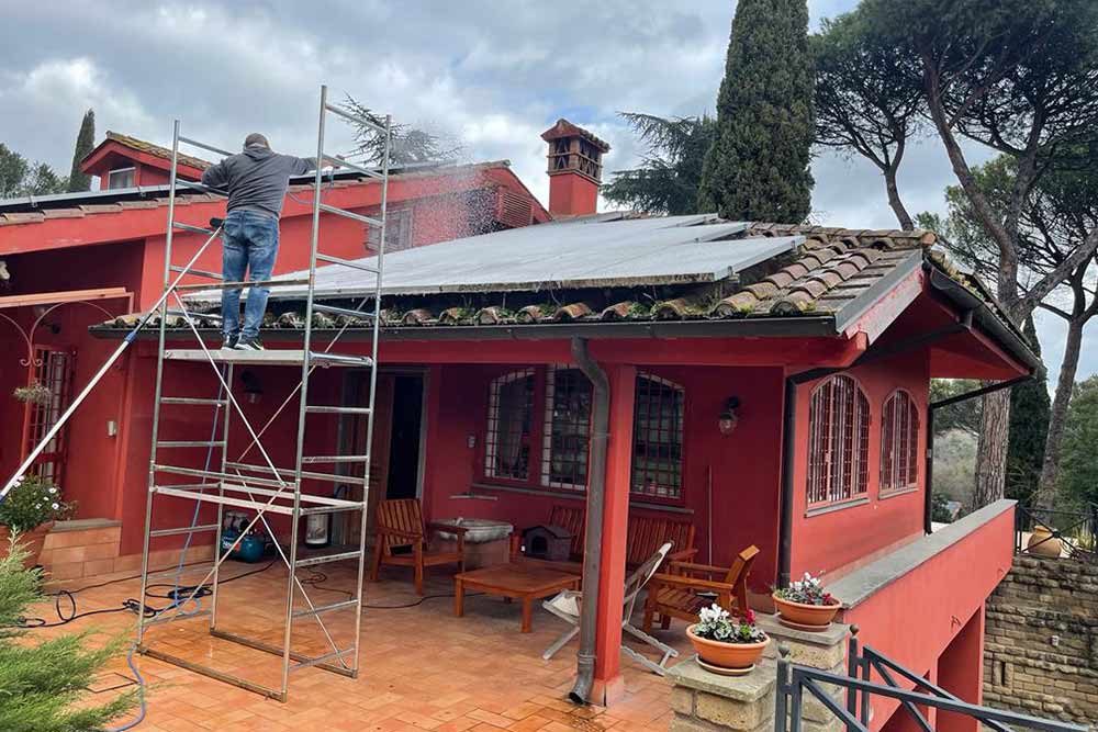 pulire pannelli solari roma